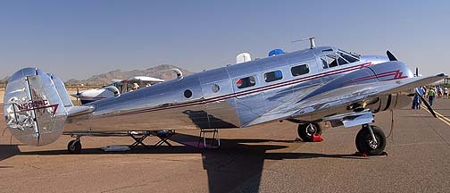 Beech model D18S N5804C, Copperstate Fly-in, October 22, 2011